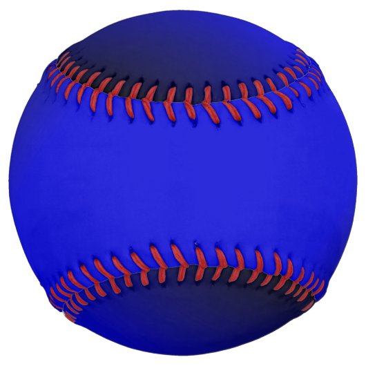 Balle De Softball Bleu électrique solide (Devant)