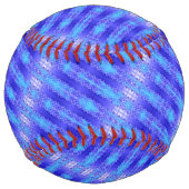 Balle De Softball Bleu Gris (Dos)