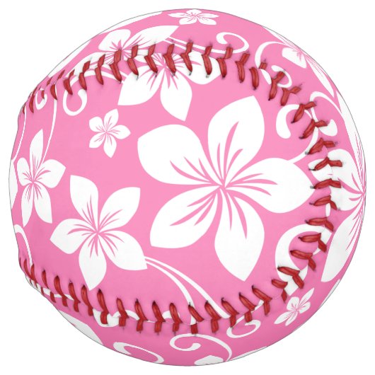 BALLE DE SOFTBALL BLEU HAWAII (ROSE DE BUBBLEGUM) (Devant droit)