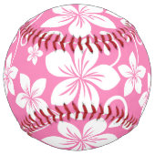 BALLE DE SOFTBALL BLEU HAWAII (ROSE DE BUBBLEGUM) (Devant)
