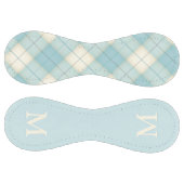Balle De Softball Bleu Plaid Baseball Custom Monogramme fille's Joli (Panneaux)