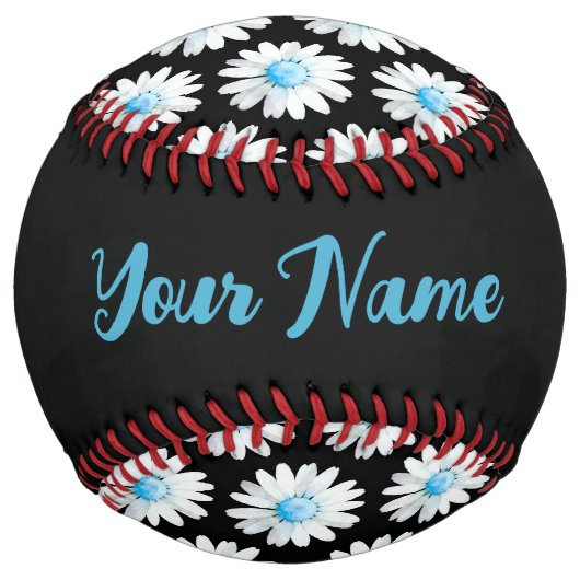 Balle De Softball Blue Dotted Daisy's (Dos)