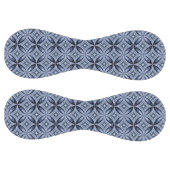 Balle De Softball Blue Geometric Pattern Retro Style (Panneaux)