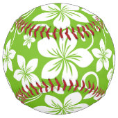BALLE DE SOFTBALL BLUE HAWAII (LIME) (Devant)