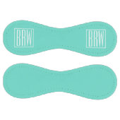 Balle De Softball Bold Modern | White on aqua (Panneaux)