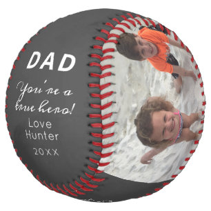 Balle De Softball Bonne Fête des pères Personnalisé Enfants Photo