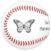 Balle De Softball Boule de baseball des papillons monarques (Devant gauche)