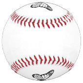 Balle De Softball Boule de baseball des papillons monarques (Dos)
