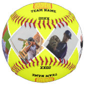 Balle De Softball Boule de softball personnalisée avec photos, nom e (Devant)