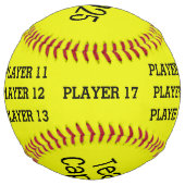 Balle De Softball Boule de softball personnalisée - saison 2019 (Dos)