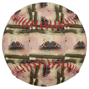 Balle De Softball Boule-molle à papillon de l'amiral rouge