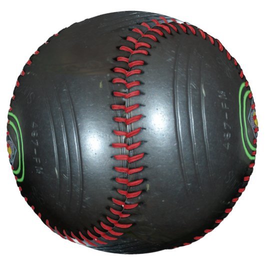 Balle De Softball Boules de pelouse noires, softball personnalisable (Incliné)