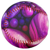 Balle De Softball boules de pierres mauve softball (Devant gauche)