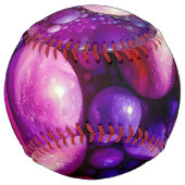 Balle De Softball boules de pierres mauve softball (Dos)