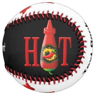 Balle De Softball Bouteille de sauce chaude