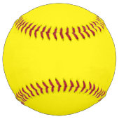Balle De Softball Bouton doux jaune Score (Dos)