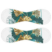 Balle De Softball Branche avec Feuilles d'or Ginko Biloba (Panneaux)