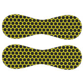 Balle De Softball Bright Yellow with Solid Black Dot Pattern (Panneaux)