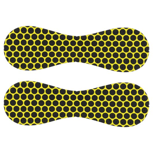 Balle De Softball Bright Yellow with Solid Black Dot Pattern (Panneaux)