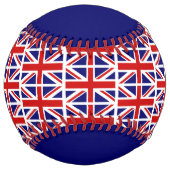 Balle De Softball British Union Jack softball cadeau avec texte pers (Dos)