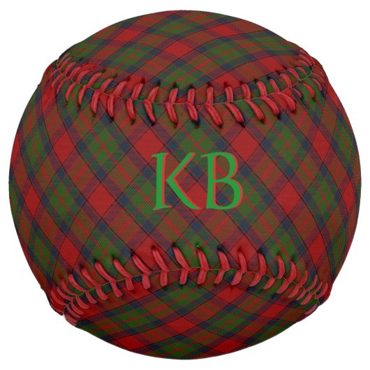 Balle De Softball Buccleuch Official Tartan avec monogramme / nom (Dos)