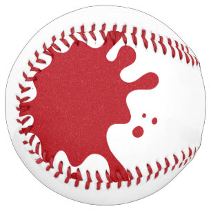 Balle De Softball Cadeau Softball Personnalisé Rouge Tomate Splash