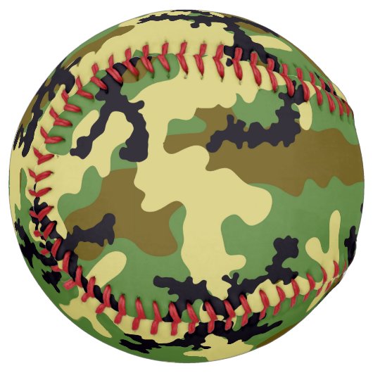 Balle De Softball Camouflage des bois (Devant gauche)