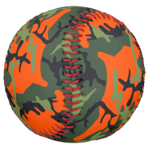 Balle De Softball Camouflage orange et vert, Militaire, Armée