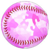 Balle De Softball Camouflage Rose (Devant gauche)
