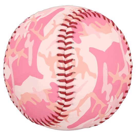 Balle De Softball Camouflage rose, Militaire, Armée (Incliné)