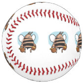 Balle De Softball Caricature d'abeille (Devant gauche)