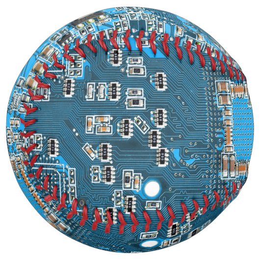 Balle De Softball Carte circuit bleu circuit imprimé à circuit impri (Devant gauche)