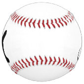 Balle De Softball Cat dit bonjour (Devant)