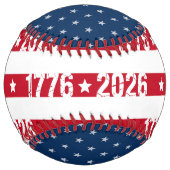 Balle De Softball Célébration du Semiquincentenaire 1776 2026 (Devant)