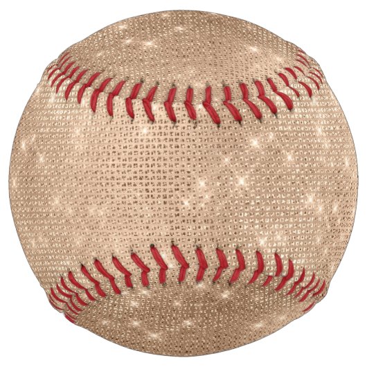 Balle De Softball Champagne Glitzy Glam Sparkle (Devant)