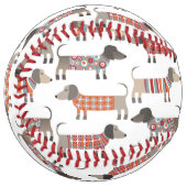 Balle De Softball Chien de saucisse Dachshund (Devant gauche)