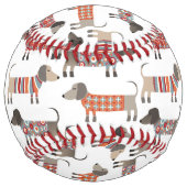Balle De Softball Chien de saucisse Dachshund (Dos)