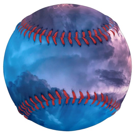 Balle De Softball Cieux orageux (Devant)