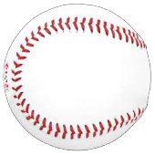 Balle De Softball Cimier et texte (Devant gauche)