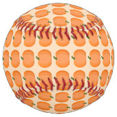 Balle De Softball Citrouille neutre de genre orange mignon (Dos)