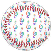 Balle De Softball Clé arc-en-ciel (Devant gauche)