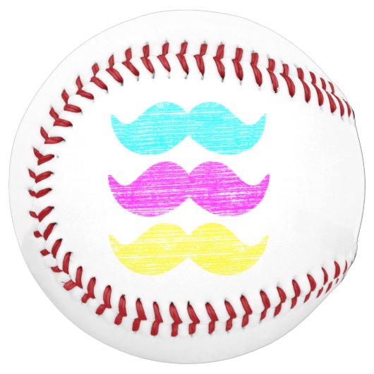 Balle De Softball CMY Moustaches (Devant gauche)