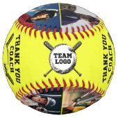 Balle De Softball Coach Photo Softball de l'équipe sur Merci (Dos)