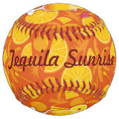 Balle De Softball Cocktail Tequila Sunrise (Devant)