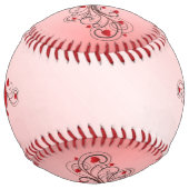 Balle De Softball Coeurs défilés (Devant)