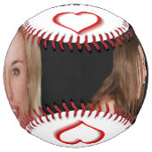 Balle De Softball Collage photo Modern Red Heart 2 (Devant)