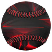 Balle De Softball Conception abstraite rouge au point (Devant)