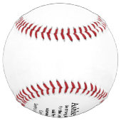 Balle De Softball Confirmation de cadeaux de softball pour filles (Dos)