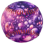 Balle De Softball cool imaginaire violet (Dos)