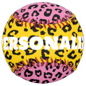 Balle De Softball Cool léopard poster de animal softball cadeau spor (Devant)